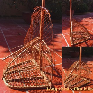 Lồng bẫy Lồng bẫy chim chào mào, bẫy khuyên 1 mặt chất liệu trúc già cao cấp rẻ đẹp