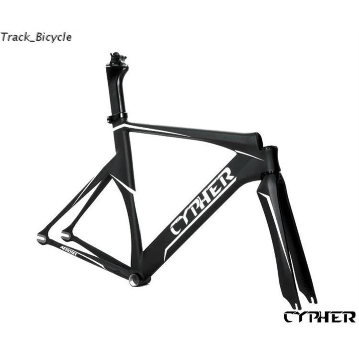 Khung xe đạp Fixed Gear Track Cypher nhôm càng carbon