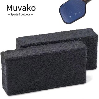 Muvako Tẩy Vợt Pickleball, Chất tẩy rửa cao su mái chèo loại bỏ bụi bẩn đa kích thước, Phụ kiện mềm di động Chất tẩy rửa cao su màu đen