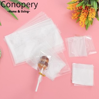 Conopery 100 Cái / gói Túi Kẹo Quà Tặng Cellophane Bao Bì Cookie Trong Suốt