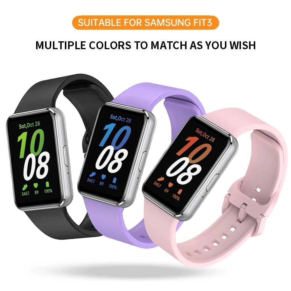 Dây Đeo Silicon Cho Samsung Galaxy Fit 3 Vòng Tay Đồng Hồ Thể Thao Thay Thế Cho Samsung Galaxy Fit 3