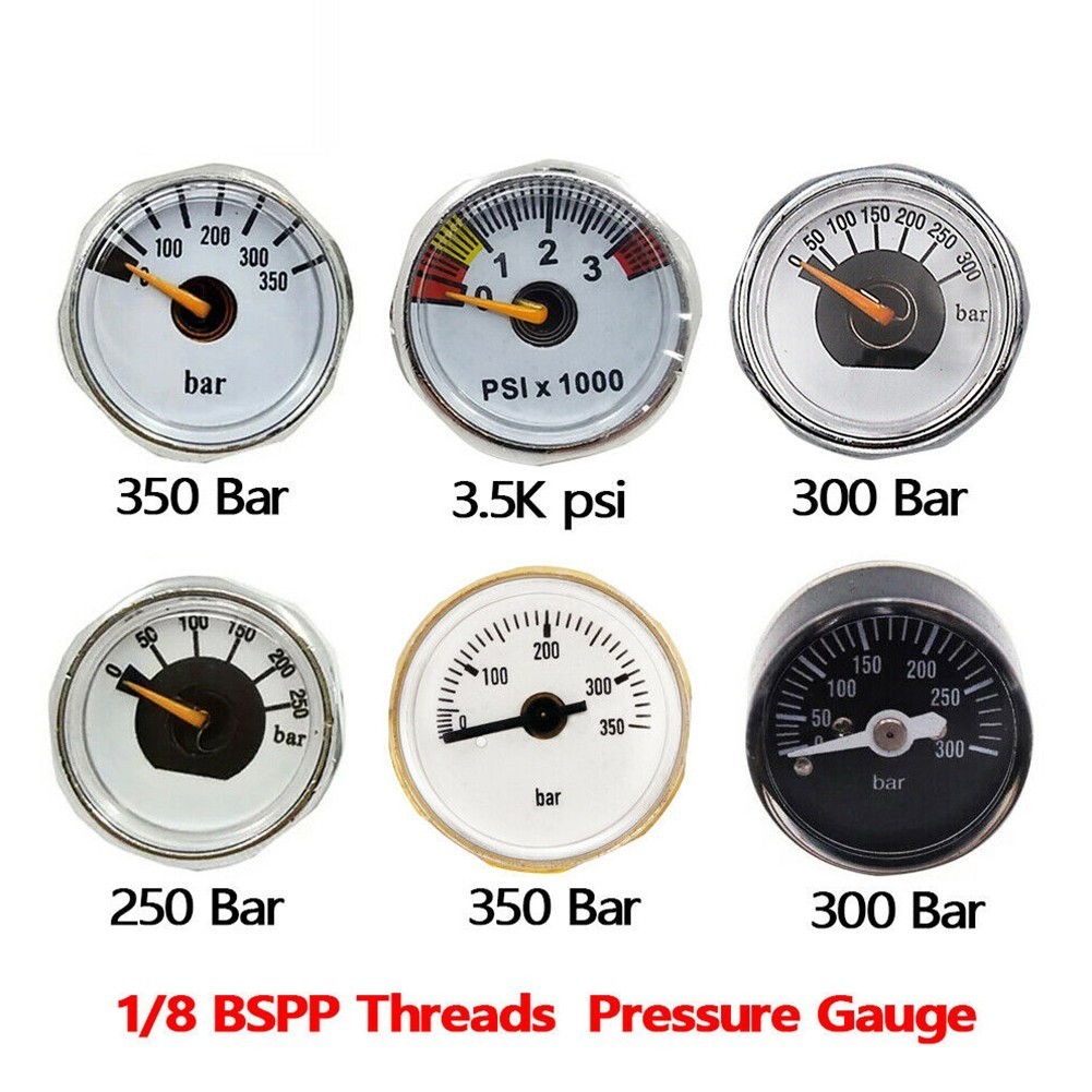 [Smart] Máy đo áp suất siêu nhỏ PCP Air Mini Manometer Manometer 1 / 8BSP