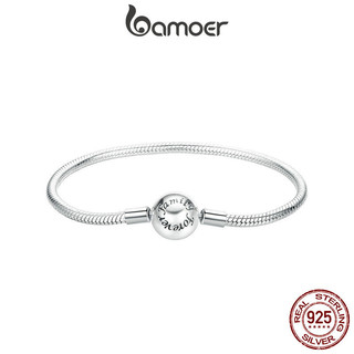 Bamoer 925 sterling sliver vòng tay mãi tình yêu cơ bản cặp đôi thiết kế 14 17 19cm trang sức quà tặng cho nữ