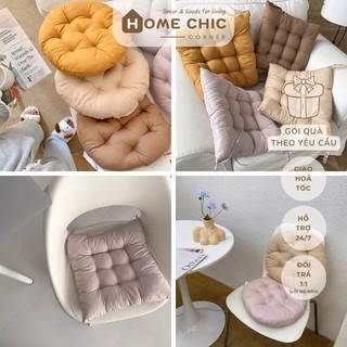 Gối tựa lưng, đệm ngồi bệt, gối sofa phong cách hàn quốc kích thước 40x40 | HOME CHIC CORNER