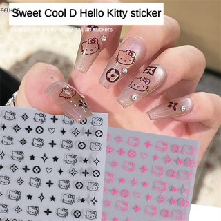 1 cái móng tay hoạt hình đầu mèo hellokitty móng tay nghệ thuật miếng dán / hoạt hình kt mèo miếng dán móng tay / kawaii miếng dán anime miếng dán hoạt hình móng tay nghệ thuật dụng cụ