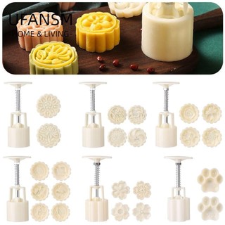 Khuôn làm bánh trung thu UFANSM 50g bằng nhựa dạng nhấn tạo hình DIY sáng tạo