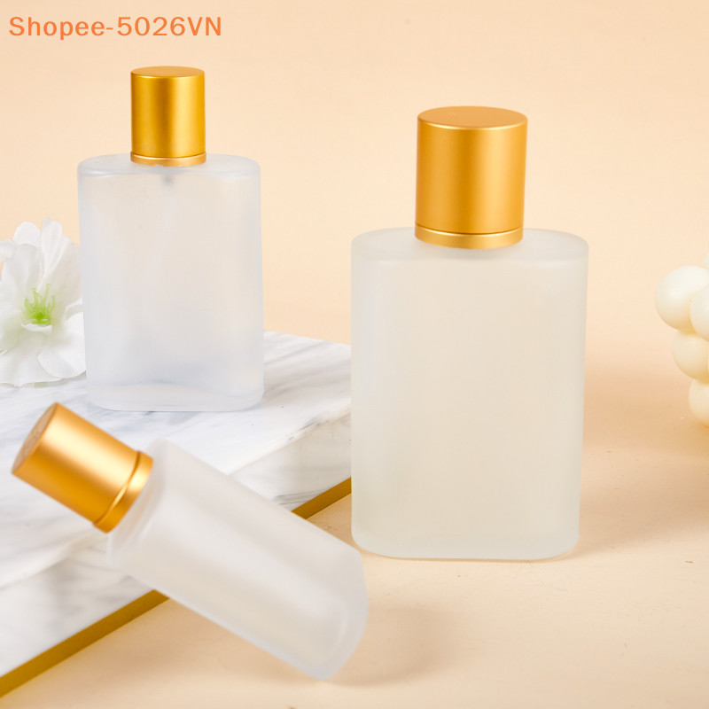 [Syb] Chai thủy tinh chà nhám 30 / 50 / 100ml Chai lỏng Chai đựng rỗng Trang điểm rỗng Chai xịt mịn (B)