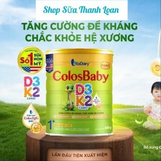 (HSD T11-2027) (Quét Mã QR Tích Xu) Sữa Bột Colosbaby D3K2 2+ 800g (Cho Trẻ Từ 2 - 10 Tuổi).