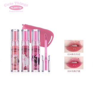 Flortte / Tinh chất môi son bóng mịn không dính cốc lâu trôi nếp nhăn phai đi