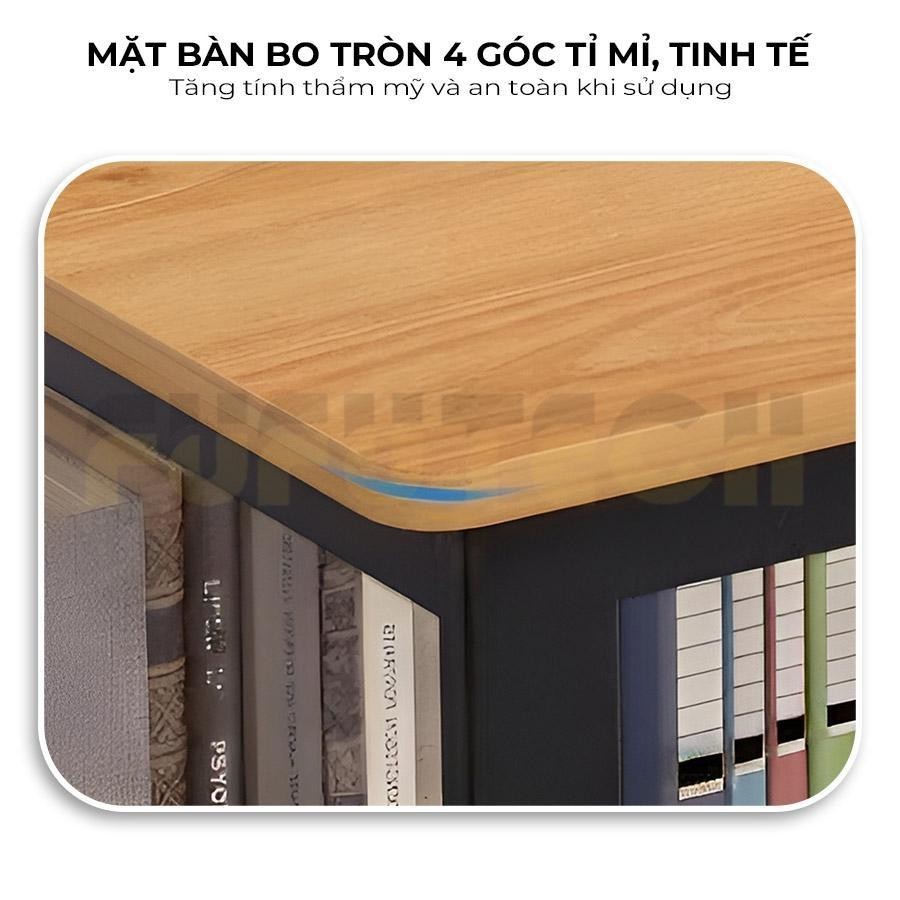Bàn làm việc, bàn học tập U Campus FUFUTECH bo 4 góc, Liền Kệ Dưới Giúp Tối Ưu Không Gian, Đa Dạng Kích Thước 1m2,1m4 | BigBuy360 - bigbuy360.vn