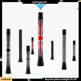 Ăng-ten ainspeed Xe Mini Ăng-ten vô tuyến đa năng Họa tiết đầy màu sắc Trang trí ô tô Ăng-ten sửa đổi