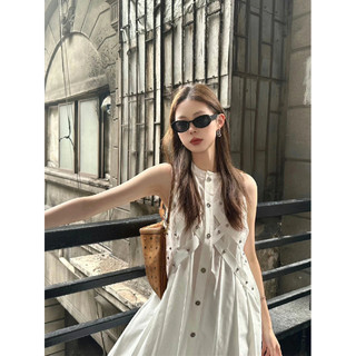 American Hot Girl Thiết kế công nghiệp nặng Váy không tay mùa hè Phong cách mới Thời trang Pure Desire Slim-fit Slimmer Look Mid-length Ski