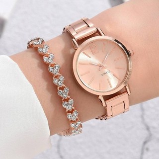 Đồng hồ nữ Dây thép thời trang Đồng hồ đeo tay đơn giản Hợp thời trang Đồng hồ thạch anh nữ Đồng hồ nữ Đồng hồ nữ
