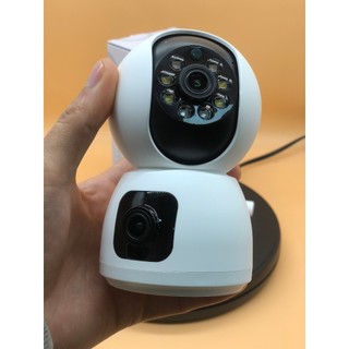 Camera giám sát hai mắt 360 độ full hd"