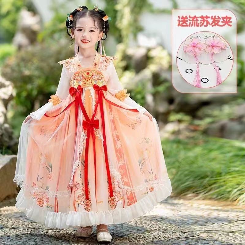 Qianqian Quần Áo Trẻ Em Truyền Thống Bán Chạy Hanfu Bé Gái Mùa Hè Phon