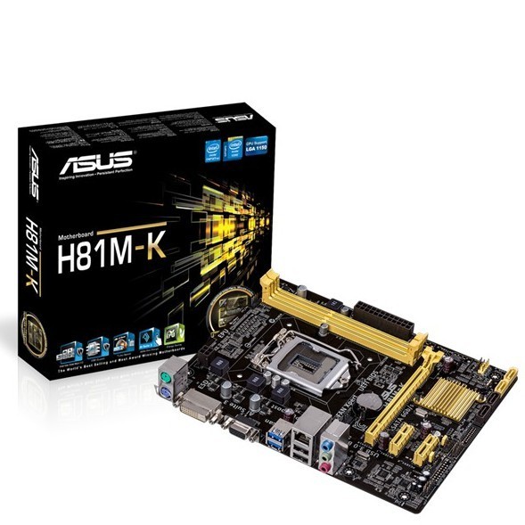 Mainboard ASUS H81M-K LGA 1150 2xDDR3 1600 Max 16GB Micro-ATX- Hàng Chính Hãng