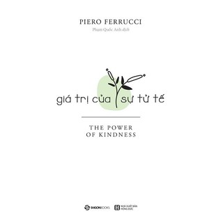 Sách - giá trị của sự tử tế - saigon books