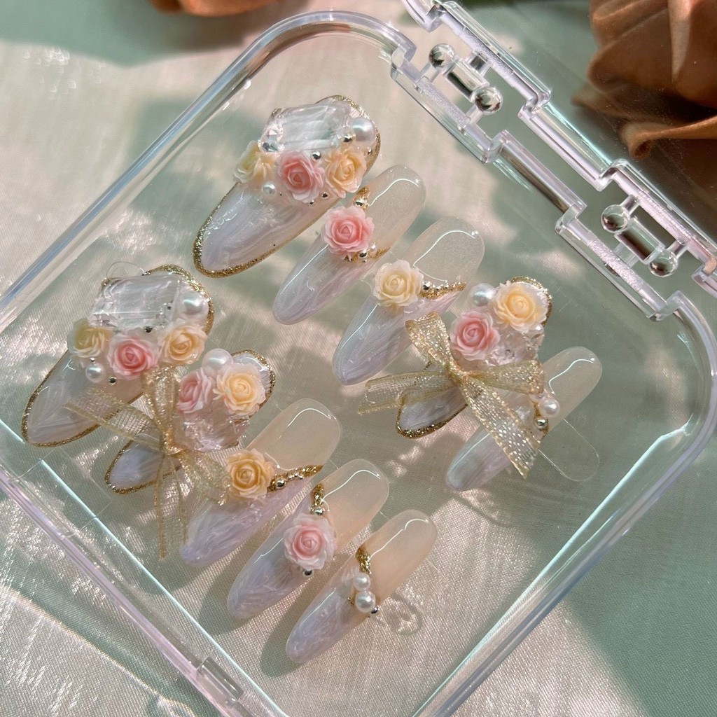 hộp đựng nailbox, nail box đựng móng úp nailbox hộp trong suốt vuông chữ nhật - manh219 | BigBuy360 - bigbuy360.vn