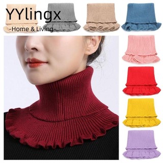 YYlingx Áo Dệt Kim Nhiều Màu Sắc Thời Trang Phối Tai Gỗ Giữ Ấm Mùa Đông Cho Nữ