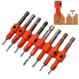 【VARSTR Tool】 1pc Woodworking Hex Shank Countersink Drill Bit Salad Drill Step Drill Bit