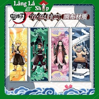 Poster vải lụa tranh lụa treo tường hình Anime Manga - Kimetsu No Yaiba (Thanh gươm diệt quỷ) Size 30x70cm