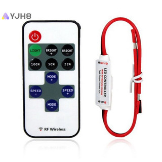 Bộ điều khiển công tắc điều khiển từ xa không dây RF 12V cho đèn LED dải Mini Mới