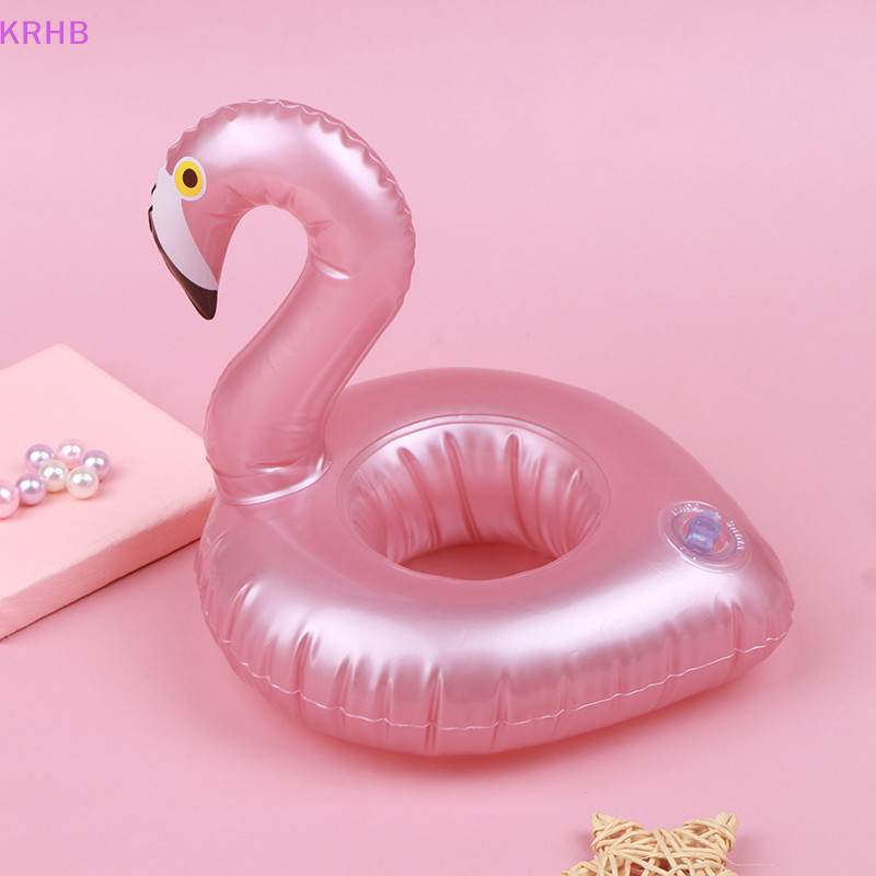 Krhb Mini Bơm Hơi Flamingo Bể Bơi Phao Đồ Chơi Uống Phao Cốc Đựng Đồ C