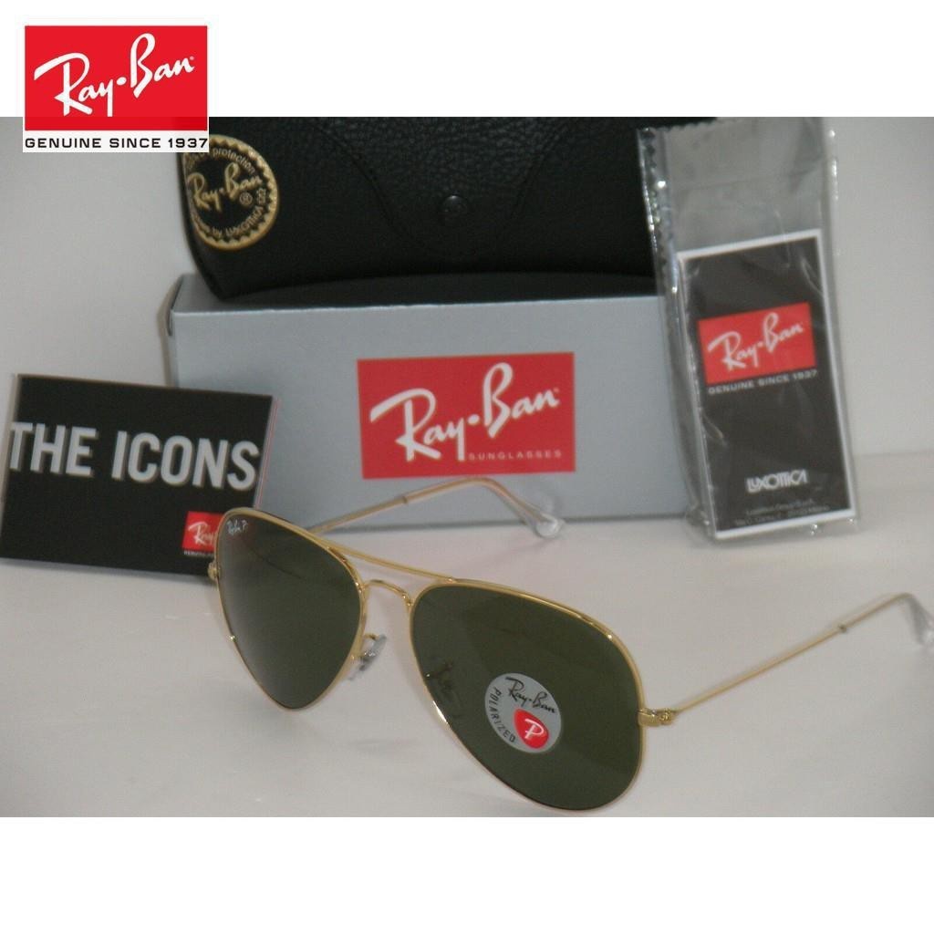 Kính râm phân cực Rayban VHF 3025 001 / 58 62mm màu xanh lá cây 3025 30259999999999999999999999999999999999999999999999999999999999999999