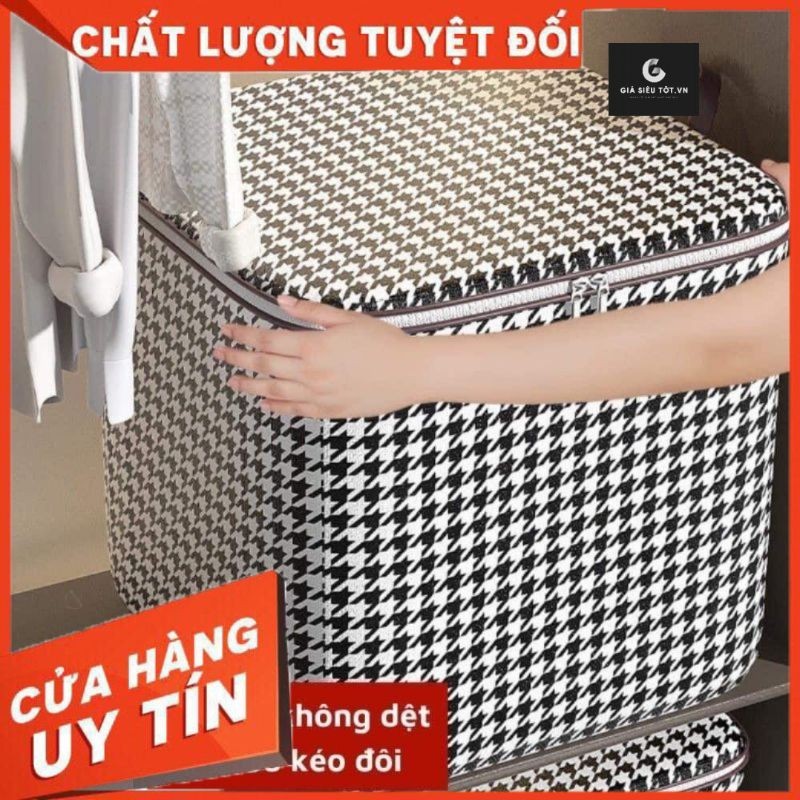 Túi đựng quần áo chăn màn có thể gấp gọn mẫu caro❤️GIÁ SIÊU TỐT❤️