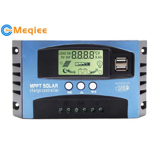 12v / 24v dc đầu vào mppt bộ điều khiển sạc năng lượng mặt trời màn hình lcd bộ điều chỉnh bảng điều khiển năng lượng mặt trời cho gel kín pin lithium 30a-100a
