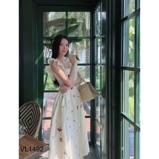 Đầm voan dáng suông in hoa - Nét dịu dàng và tự do TTGB0074