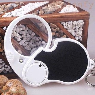 Kính lúp có thể gập lại LANFY, với kính lúp móc chìa khóa cầm tay nhẹ, Công cụ sửa chữa kính lúp cầm tay có đèn gấp có đèn