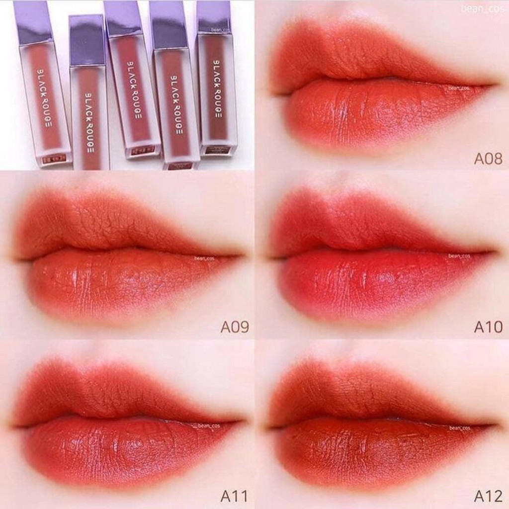 Son Kem Lì Mịn Mượt Black Rouge Air Fit Velvet Tint Full 9 Version A01 - A52 A12