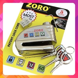 ổ khóa đĩa xe máy báo động chống trộm ZORO,màu trắng⚡FREE SHIP⚡khóa phanh dĩa xe máy công nghệ Mỹ-bảo hành 5 năm.
