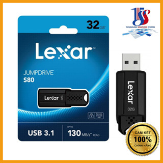 USB Lexar S80 32GB/64GB/128GB JumpDrive,USB 3.1,tốc độ 130Mb/s,có bảo mật dữ liệu - Hàng chính hãng BH 36 tháng