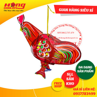 Lồng Đèn Trung Thu Truyền Thống Kiếng Tre Gà Trống Lớn