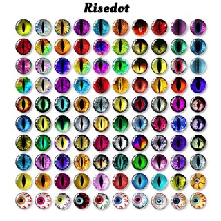 Risedot 20 Cái / 10 Đôi Mắt Thủ Công Mắt, 6 Mm-20 Mm Pha Lê Con Rối Pha Lê Mắt, Nhựa Lấp Lánh Pha Lê Mắt DIY Phụ Kiện Búp Bê