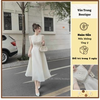 T159 Đầm dự tiệc dáng dài chất tafta đính đá cườm hàng thiết kế