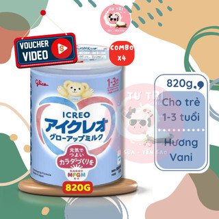 Combo 4 lon sữa bột glico số 1 lon 820g cho trẻ từ 1-3 tuổi. mẫu mới date mới 12/2025.