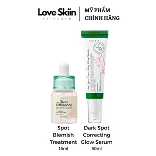 Tinh chất chấm mụn giảm thâm mụn AXIS-Y Spot the Difference Blemish Treatment 15ml, Dark Spot Correcting Glow Serum 50ml