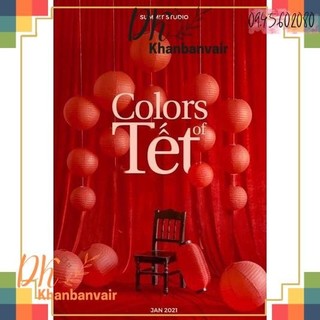 Vải NHUNG ĐỎ làm phông nền chụp ảnh tết, background decor tết