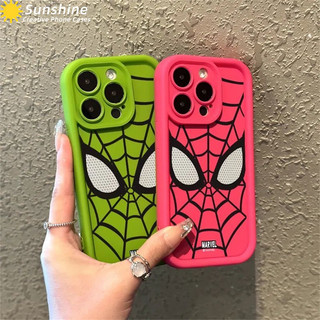 Dành Cho OPPO A38 A18 A16 A15 A17 A7 A92 A78 A58 A57 A16 A15 A5s A3s A12e A55 A54 A53 A77s A5 A9 A17K A11K Matte Angel Eye Chống Sốc Marvel Ins Spider Man Ốp Điện Thoại