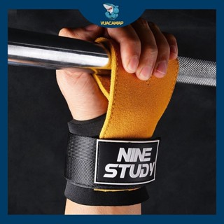 (2 cái) Găng tay tập GYM đệm 4mm, bao tay hỗ trợ Deadlift, Squad, kéo xô, găng tay chống chai - vuacamap