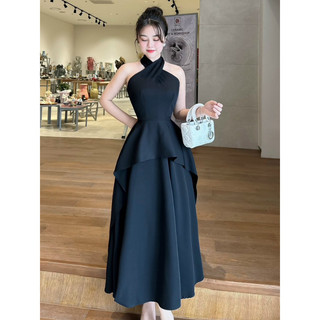 Váy Cổ Yếm Nữ Dài MAY M63 Dự Tiệc Thiết Kế Peplum Che Bụng Gọn Dáng [MAY XÁC NHẬN ĐỒNG Ý ĐỒNG KIỂM]