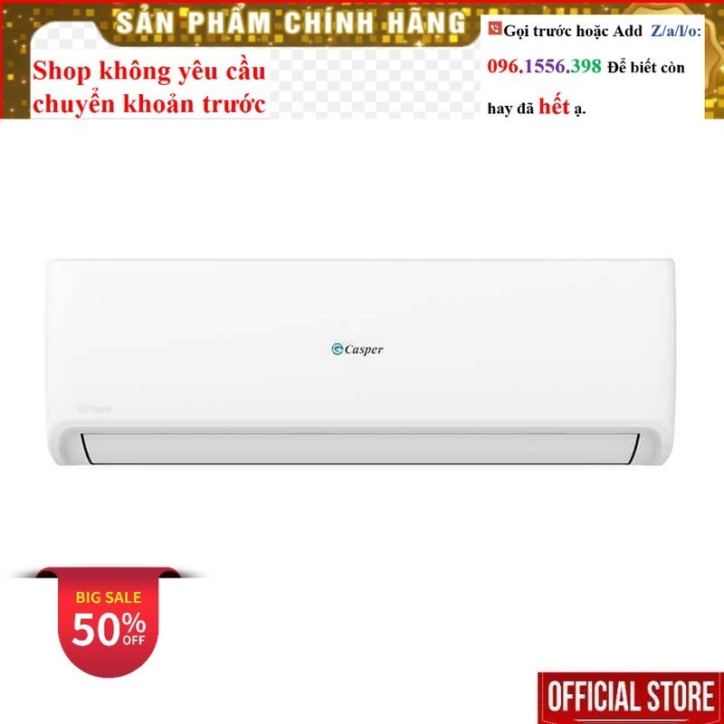 <Rẻ> ☑️ [MIỄN PHÍ LẮP ĐẶT] TC-09IS36 - Điều Hòa Casper Inverter 1 HP TC-09IS36 - Hàng Chính Hãng