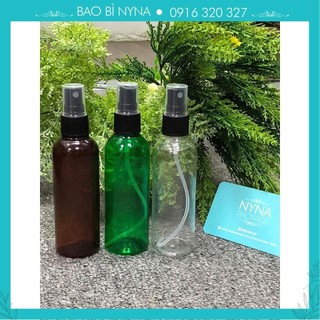 Chai nhựa PET, vòi phun sương 100ml