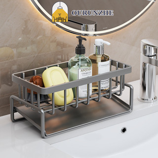Giá Đựng Mút Rửa Chén Ráo Nước Đa Năng, Giá inox 304 để đồ rửa chén bát kèm khay hứng nước cao cấp không rỉ siêu chắc.
