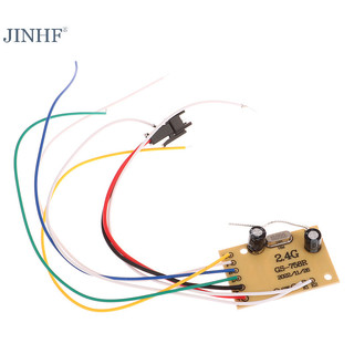 Jinhf 2.4g 4ch rc điều khiển từ xa mạch pcb bộ phát và bảng thu điều khiển từ xa đồ chơi ăng ten hệ thống vô tuyến hot
