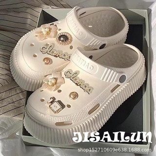 JISAILUN  dép cross đế cao dép nữ dép đi biển Chống Trượt Năng động Nổi bật Tự tin Điều chỉnh được FYT2440ABO 15Z240408