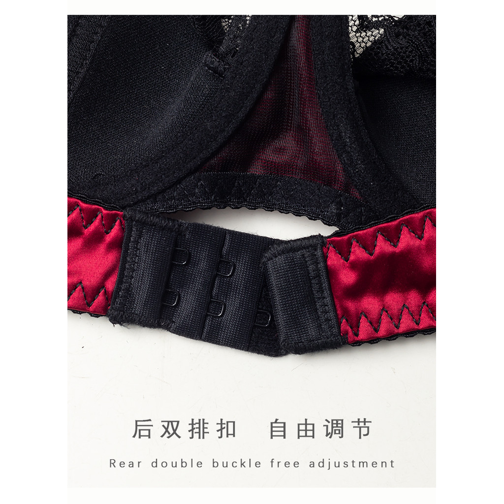 YIBEIKA Bộ áo ngực nâng ngực nhỏ gợi cảm màu đỏ gợi cảm dành cho nữ | BigBuy360 - bigbuy360.vn